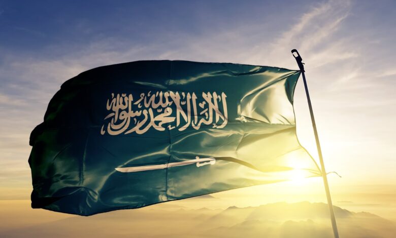 علم الدولة السعودية الاولى